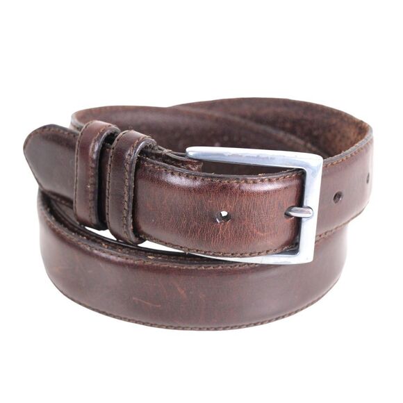 Eddie Bauer BROWN GENUINE LEATHER 1 1/4"Wd CASUAL DRESS MEN'S BELT Sz 38 (74M - Picture 2 of 13